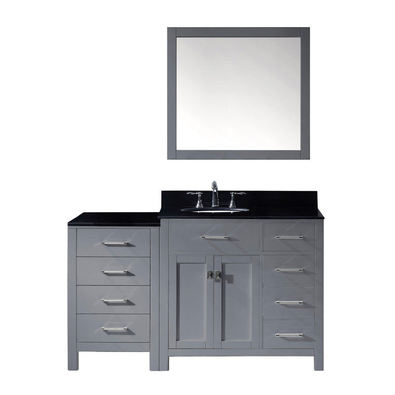 Virtu USA Caroline Parkway 57" Single Bathroom Vanity