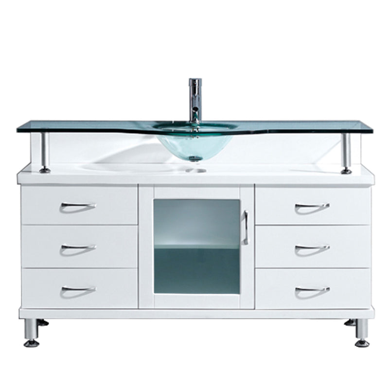 Virtu USA Vincente 55" Single Bathroom Vanity