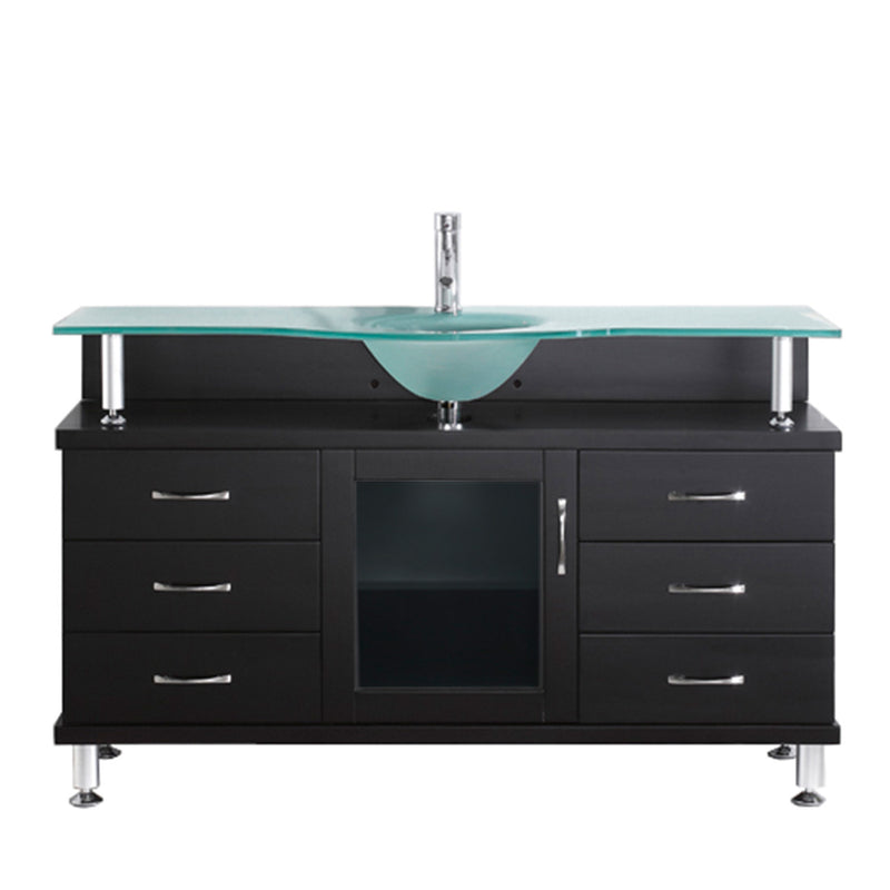 Virtu USA Vincente 55" Single Bathroom Vanity