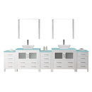 Virtu USA Dior 126" Double Bathroom Vanity