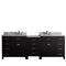 Virtu USA Caroline Parkway 93" Double Bathroom Vanity