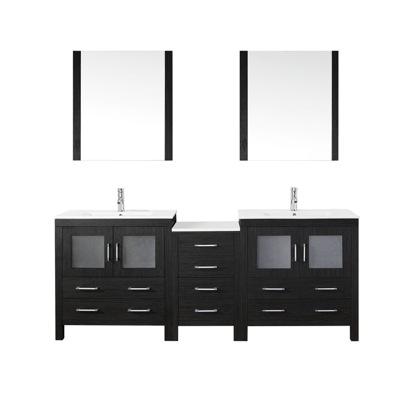 Virtu USA Dior 82" Double Bathroom Vanity