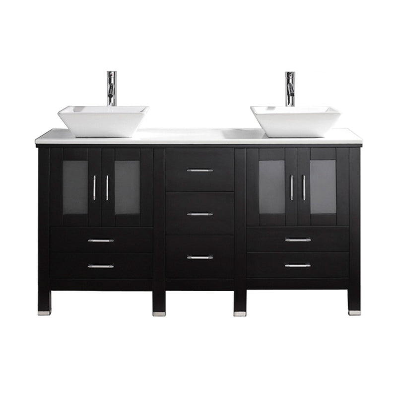 Virtu USA Bradford 60" Double Bathroom Vanity