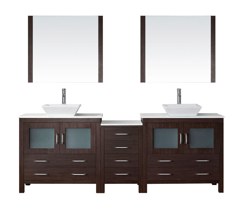 Virtu USA Dior 90" Double Bathroom Vanity