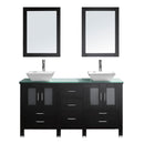 Virtu USA Bradford 60" Double Bathroom Vanity