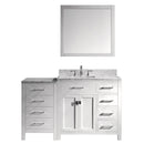 Virtu USA Caroline Parkway 57" Single Bathroom Vanity