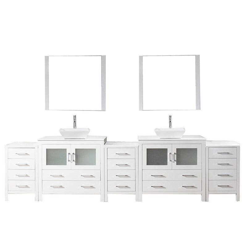 Virtu USA Dior 118" Double Bathroom Vanity