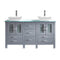 Virtu USA Bradford 60" Double Bathroom Vanity