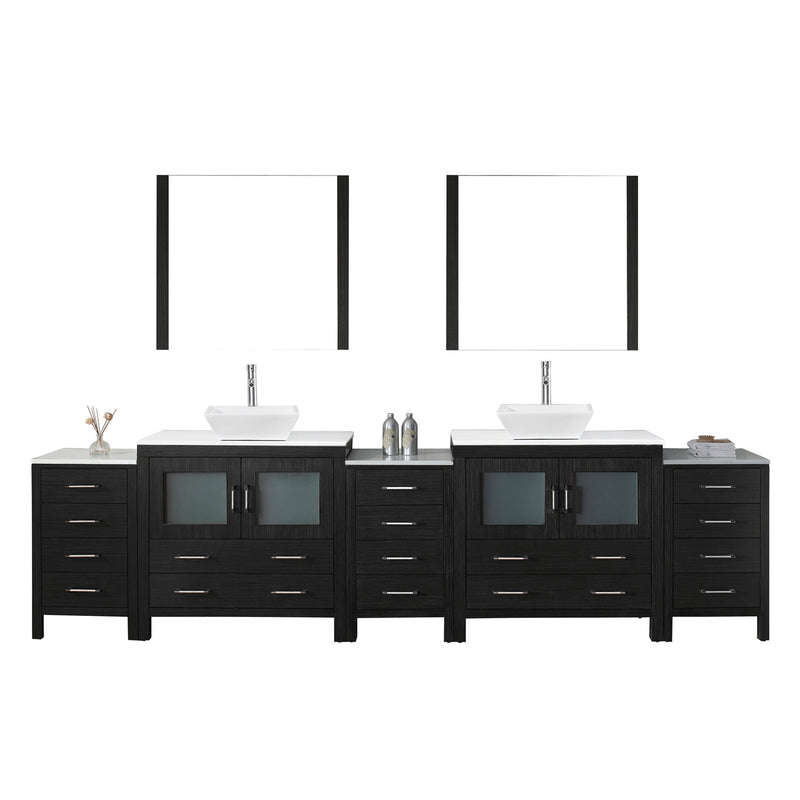 Virtu USA Dior 126" Double Bathroom Vanity