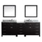 Virtu USA Caroline Parkway 93" Double Bathroom Vanity