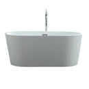 Virtu USA Serenity 59" x 30" Free Standing Soaking Bathtub