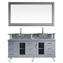 Virtu USA Vincente Rocco 59" Double Bathroom Vanity