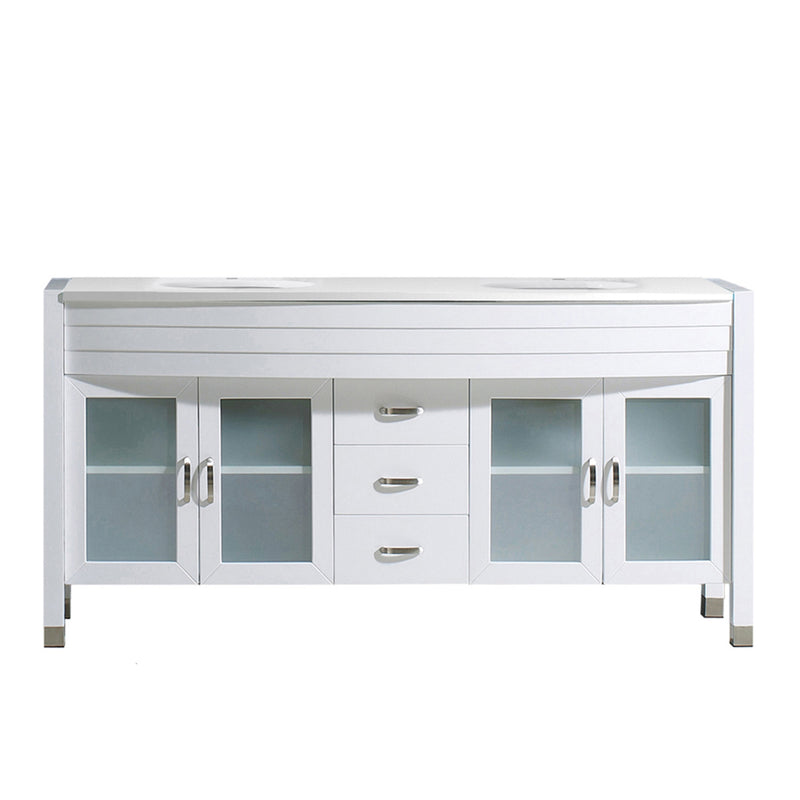 Virtu USA Ava 63" Double Bathroom Vanity