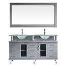 Virtu USA Vincente Rocco 59" Double Bathroom Vanity