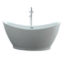 Virtu USA Serenity 67" x 32" Free Standing Soaking Bathtub