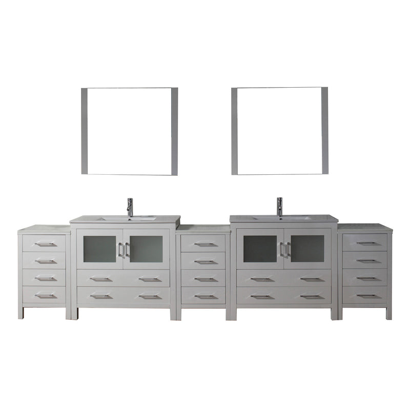 Virtu USA Dior 118" Double Bathroom Vanity