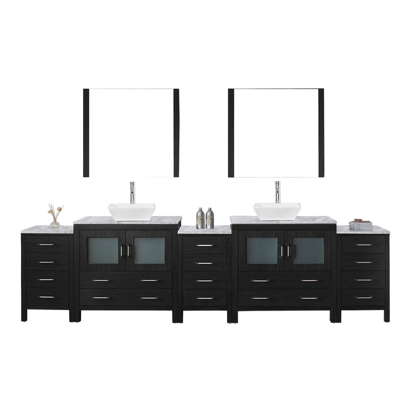 Virtu USA Dior 126" Double Bathroom Vanity