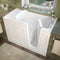 MediTub Walk-In 26" x 53" Right Drain White Whirlpool Jetted Walk-In Bathtub