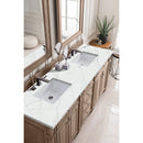 James Martin Bristol 72" Double Vanity Whitewashed Walnut with 3 cm Ethereal Noctis Quartz Top 157-V72-WW-3ENC