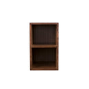 James Martin Milan 23.6" Single Vanity Cabinet Mid Century Walnut with Glossy White Composite Top 801V23.6WLTGW