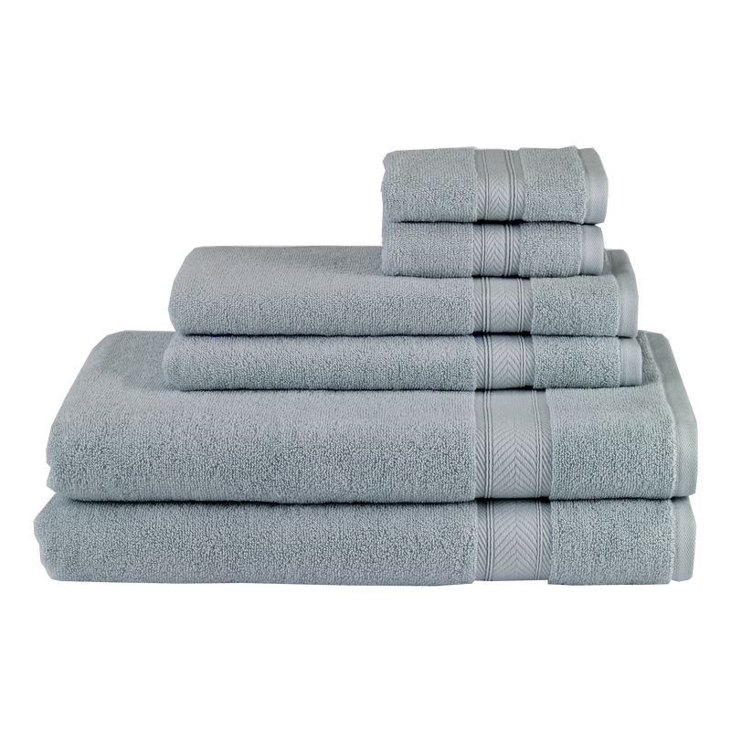 Avanti Towels 6 Piece Surf Blue Solid Towel Set Avanti Splendor 6 Piece Towel Set 060756 SFB