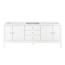 James Martin Linear 72" Single Vanity Glossy White 210-V72S-GW