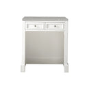 James Martin De Soto 30" Countertop Unit Makeup Counter Bright White with 3 cm Eternal Serena Quartz Top 825-CU30-BW-3ESR