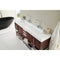 James Martin Columbia 72" Double Vanity Coffee Oak with Glossy White Composite Top 388-V72D-CFO-BN-GW