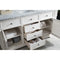 James Martin Savannah 60" Bright White Single Vanity with 3 cm Carrara Marble Top 238-104-V60S-BW-3CAR