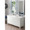 James Martin Linear 59" Double Vanity Glossy White with Glossy White Composite Top 210-V59D-GW-GW