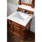 James Martin Brookfield 26" Warm Cherry Single Vanity with 3 cm Arctic Fall Solid Surface Top 147-114-V26-WCH-3AF