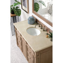 James Martin Bristol 48" Single Vanity Whitewashed Walnut with 3 cm Galala Beige Top 157-V48-WW-3OGLB