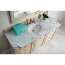 James Martin Bristol 60" Single Vanity Vintage Vanilla with 3 cm Carrara Marble Top 157-V60S-VV-3CAR