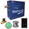 SteamSpa Indulgence 9 KW QuickStart Acu-Steam Bath Generator Package with Built-in Auto Drain in Polished Chrome