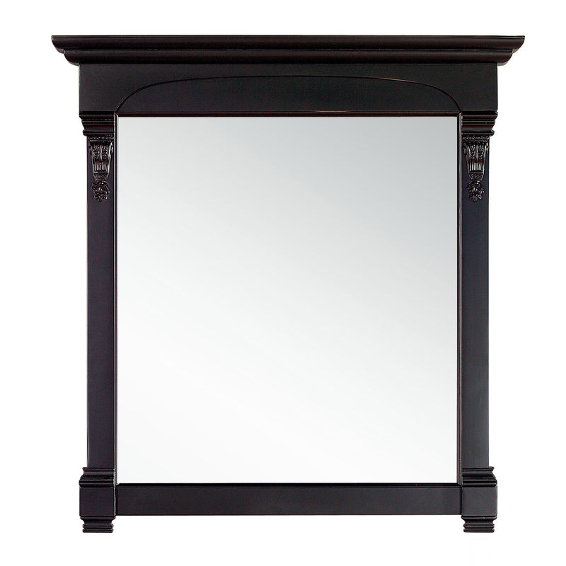 James Martin Brookfield 72" Antique Black Double Vanity with 3 cm Ethereal Noctis Quartz Top 147-114-5731-3ENC