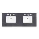 James Martin 60" Double Top 3 cm Charcoal Soapstone Quartz with Sink 050-S60D-CSP-SNK