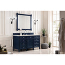 James Martin Brittany 60" Victory Blue Single Vanity with 3 cm Eternal Jasmine Pearl Quartz Top 650-V60S-VBL-3EJP