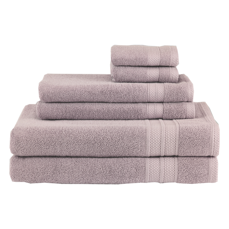 Avanti Towels 6 Piece Roseash Solid Towel Set Avanti Turkish Spa 6 Piece Towel Set 060856 ROA