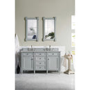 James Martin Brittany 60" Urban Gray Double Vanity with 3 cm Eternal Serena Quartz Top 650-V60D-UGR-3ESR