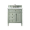 James Martin Brittany 30" Single Vanity Sage Green with 3 cm Ethereal Noctis Quartz Top 650-V30-SGR-3ENC