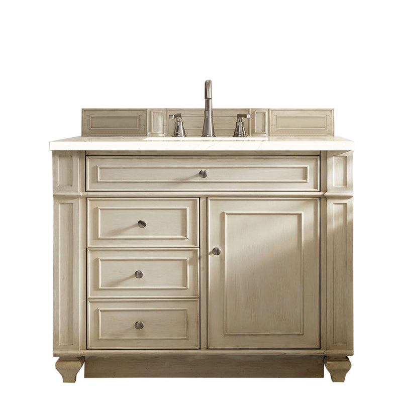 James Martin Bristol 36" Single Vanity Vintage Vanilla with 3 cm Eternal Marfil Quartz Top 157-V36-VV-3EMR