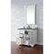 James Martin Providence 36" Single Vanity Cabinet Bright White with 3 cm Cala Blue Quartz Top 238-105-V36-BW-3CBL