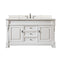 James Martin Brookfield 60" Bright White Single Vanity with 3 cm Eternal Jasmine Pearl Quartz Top 147-V60S-BW-3EJP