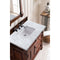 James Martin Brookfield 36" Warm Cherry Single Vanity with 3 cm Carrara Marble Top 147-114-5586-3CAR