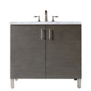 James Martin Metropolitan 36" Silver Oak Single Vanity with 3 cm Carrara Marble Top 850-V36-SOK-3CAR