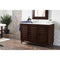 James Martin Portland 48" Single Vanity Burnished Mahogany with 3 cm Carrara Marble Top 620-V48-BNM-3CAR