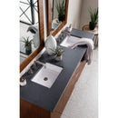 James Martin Metropolitan 72" Double Vanity American Walnut with 3 cm Charcoal Soapstone Quartz Top 850-V72-AWT-3CSP