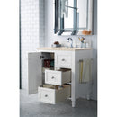 James Martin Copper Cove Encore 30" Single Vanity Bright White with 3 cm Eternal Marfil Quartz Top 301-V30-BW-3EMR