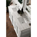 James Martin De Soto 72" Double Vanity Bright White with 3 cm Arctic Fall Solid Surface Top 825-V72-BW-3AF