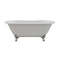 Cambridge Plumbing Cast Iron Double Ended Clawfoot Tub 60"x30", 7" Drillings PC Feet